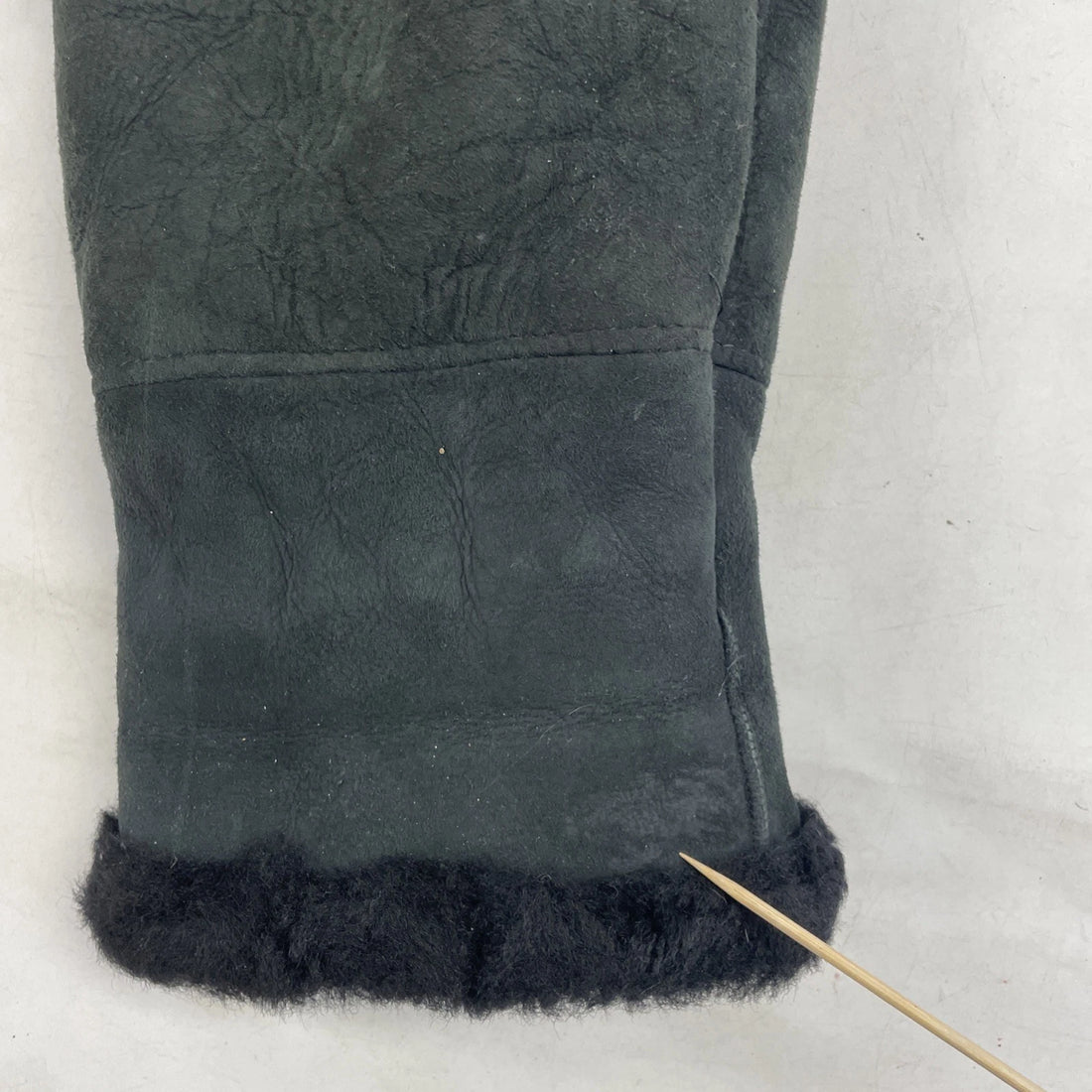 Vintage Danier Shearling Sheepskin Leather Coat Jacket Womens Size Medium Black