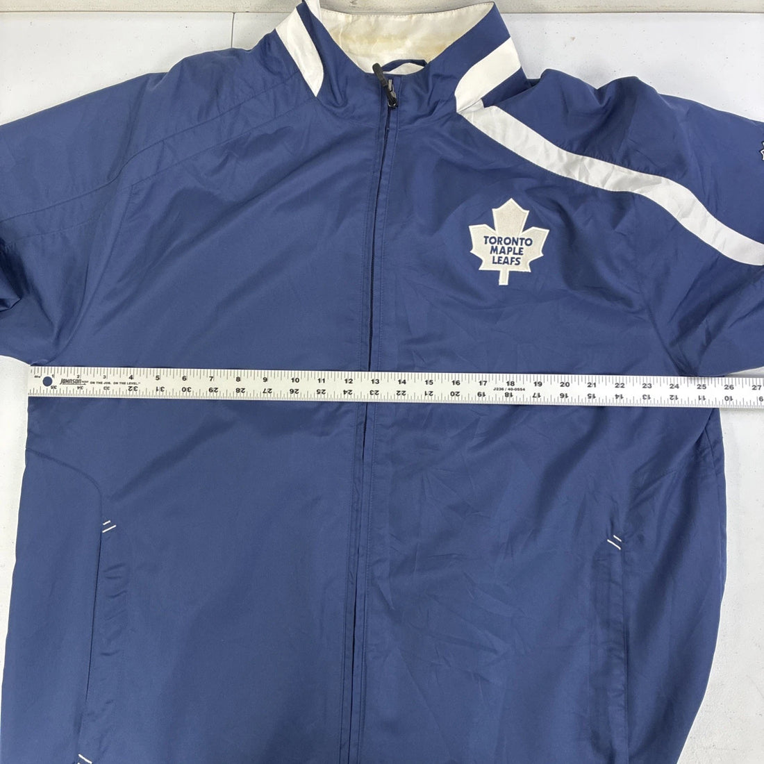 Toronto Maple Leafs Reebok Windbreaker Light Jacket Size Large NHL