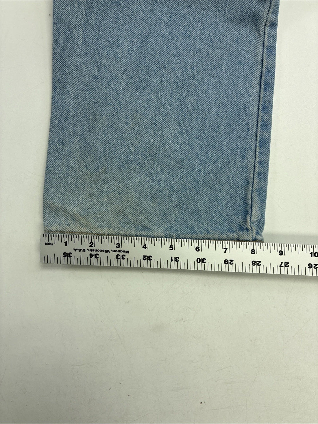 Vintage Levi Strauss & Co 619 Denim Jeans Pants 38 X 32 Light Wash Orange Tab