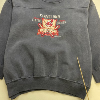 Vintage Cleveland Indians Central Champions Sweatshirt Size XL 1996 90s MLB