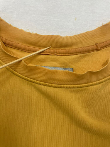 Vintage Nike Sweatshirt Crewneck Size XL Tonal Yellow Embroidered Swoosh