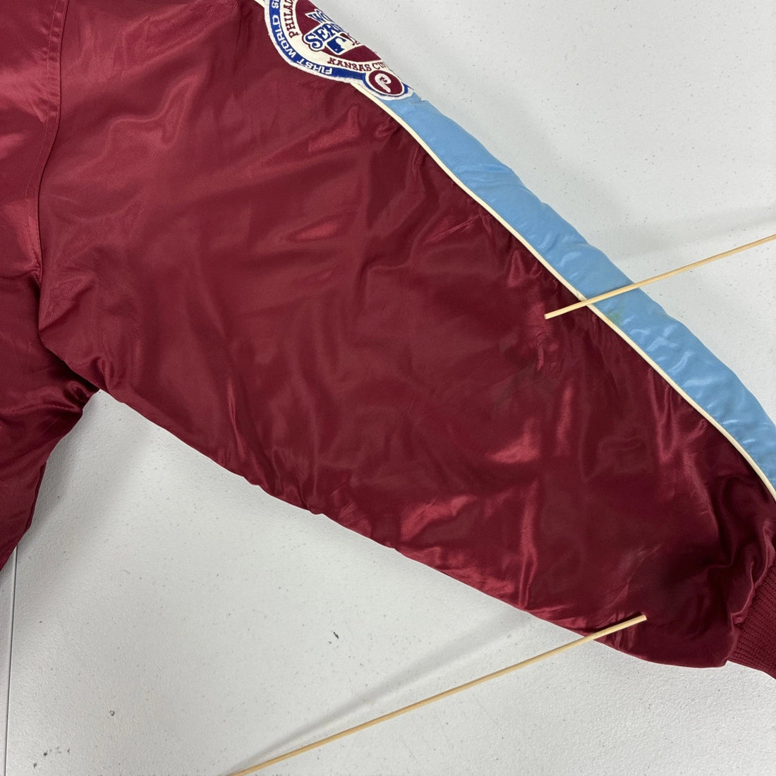 Philadelphia Phillies G-III Carl Banks Cooperstown Bomber Jacket Size 2XL MLB