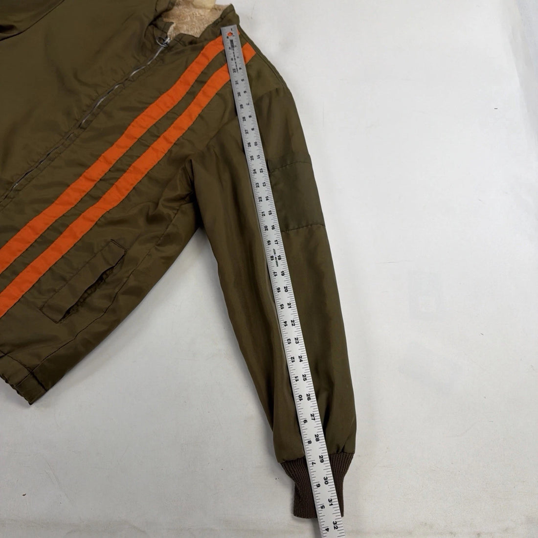 Vintage USA Flag Racing Jacket Size Large 70s 80s