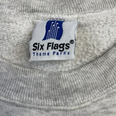 Vintage Looney Tunes Six Flags Crewneck Sweatshirt Size Large 1996 90s