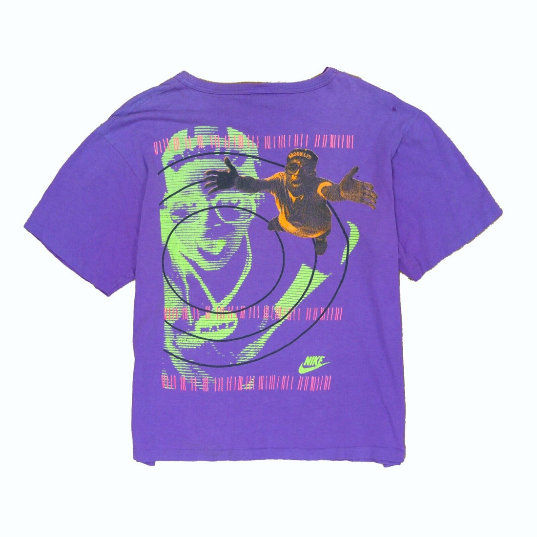 Vintage Nike Spike Lee T-Shirt Size Medium Purple 80s 90s
