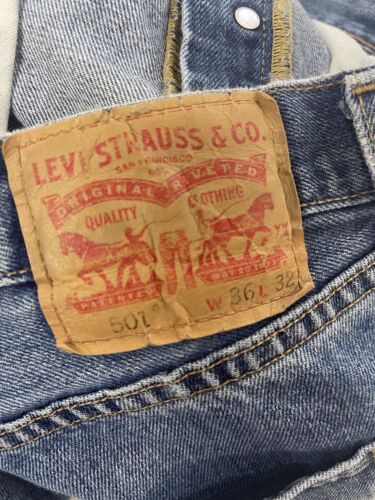 Levi Strauss & Co 501 Denim Jeans Pants Size 36 X 32 Blue