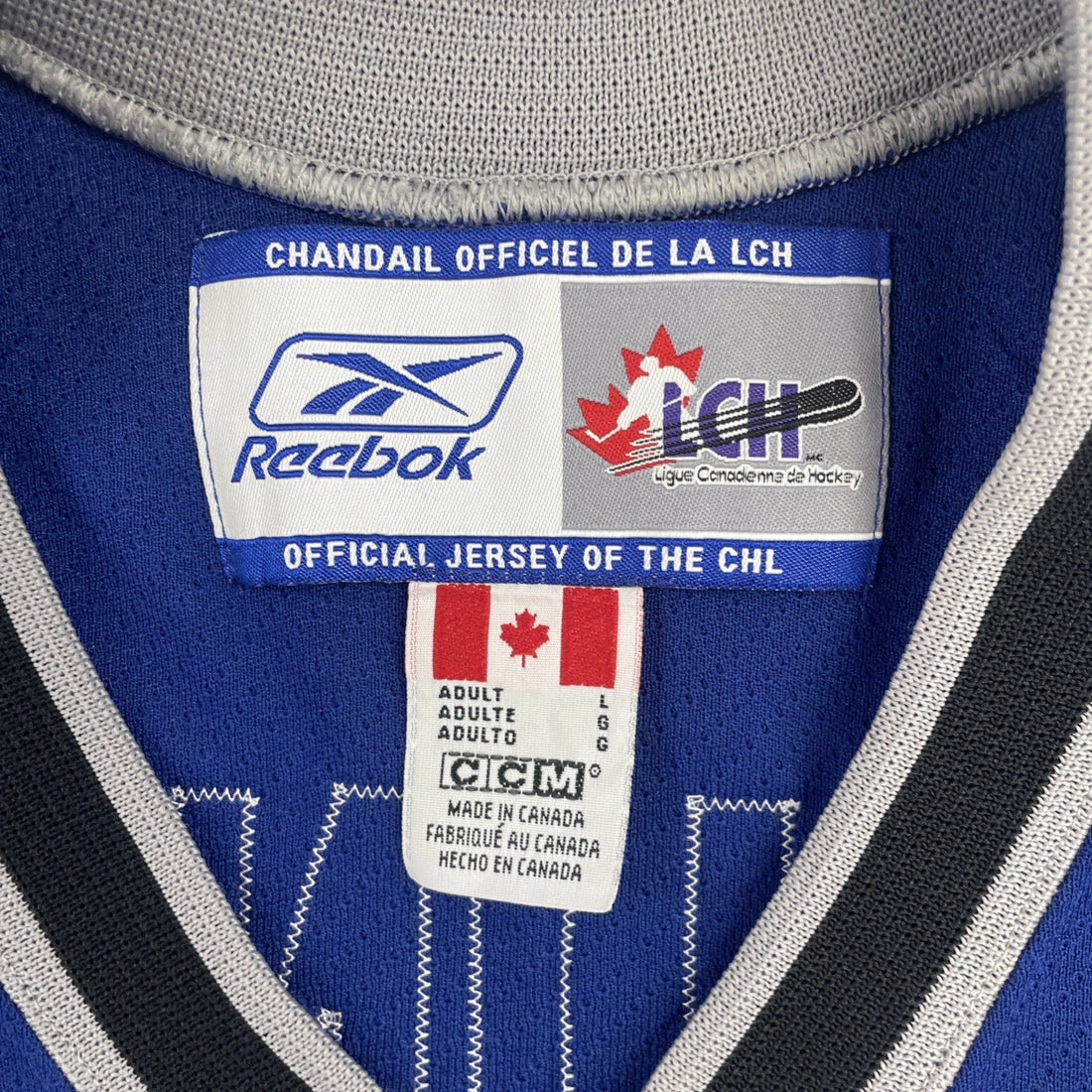 Lewiston Maineiacs Eric Gelinas Jersey Large Fifth Anniversary 2007 LCH QMJHL
