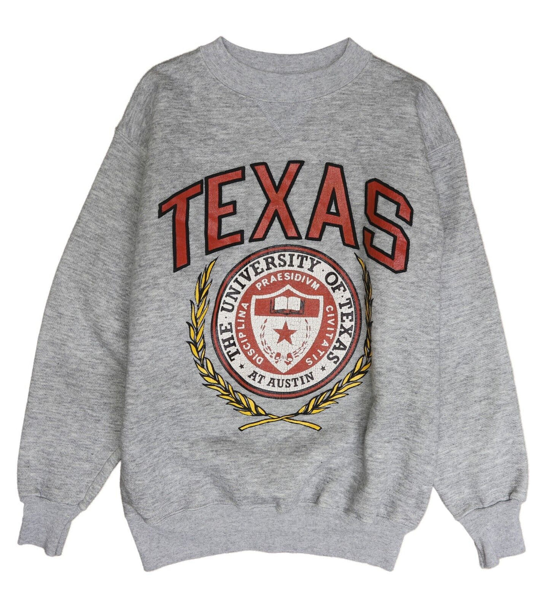 Vintage Texas State Crest Champion Sweatshirt Crewneck Size Medium 80s NCAA
