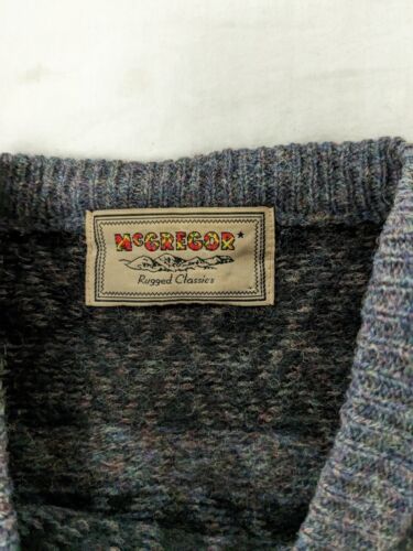 Vintage McGregor Wool Crewneck Sweater Size Large Fair Isle