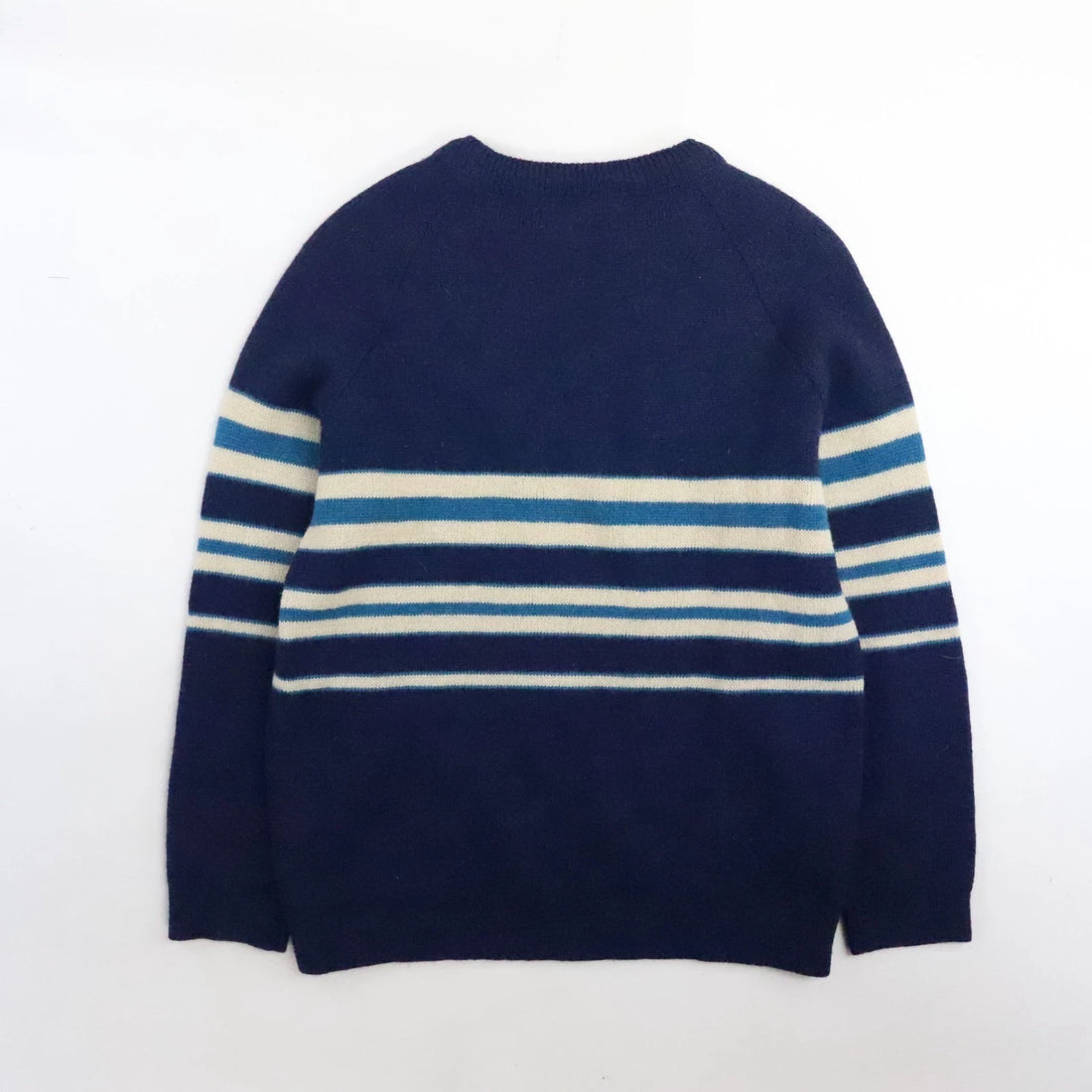 Vintage Jonathan Richards Wool Knit Crewneck Sweater Size Large Striped