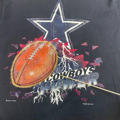 Vintage Dallas Cowboys Chalk Line T-Shirt Size Medium 90s NFL