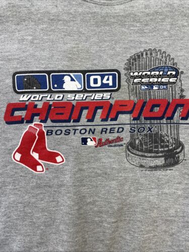 Vintage Boston Red Sox World Series Champs Sweatshirt Crewneck XL 2004 Y2K MLB