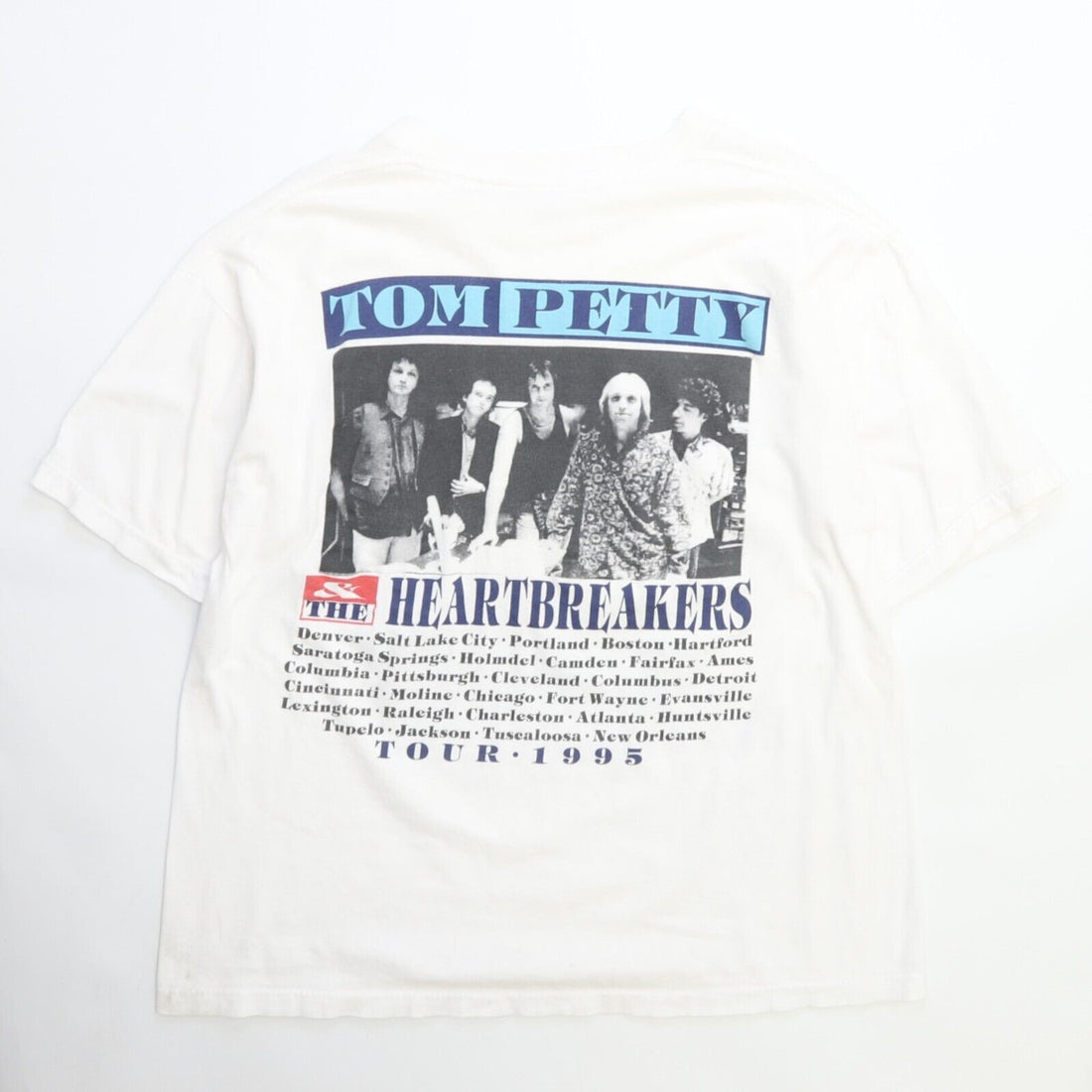 Vintage Tom Petty & The Heartbreakers Tour T-Shirt Size Large 1995 90s