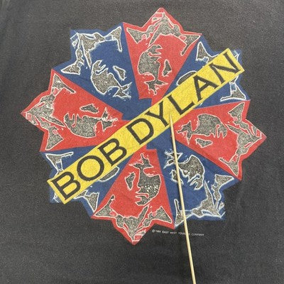 Vintage Bob Dylan Statues Made Of Matchsticks T-Shirt Size Large 1988 80s