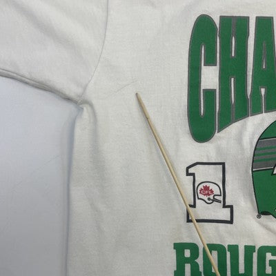 Vintage Saskatchewan Roughriders Grey Cup Champs T-Shirt Large 1980 80s CFL