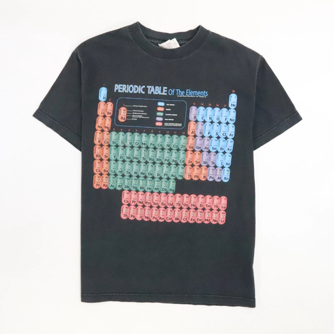 Vintage Periodic Table Of Elements T-Shirt Size Medium Science