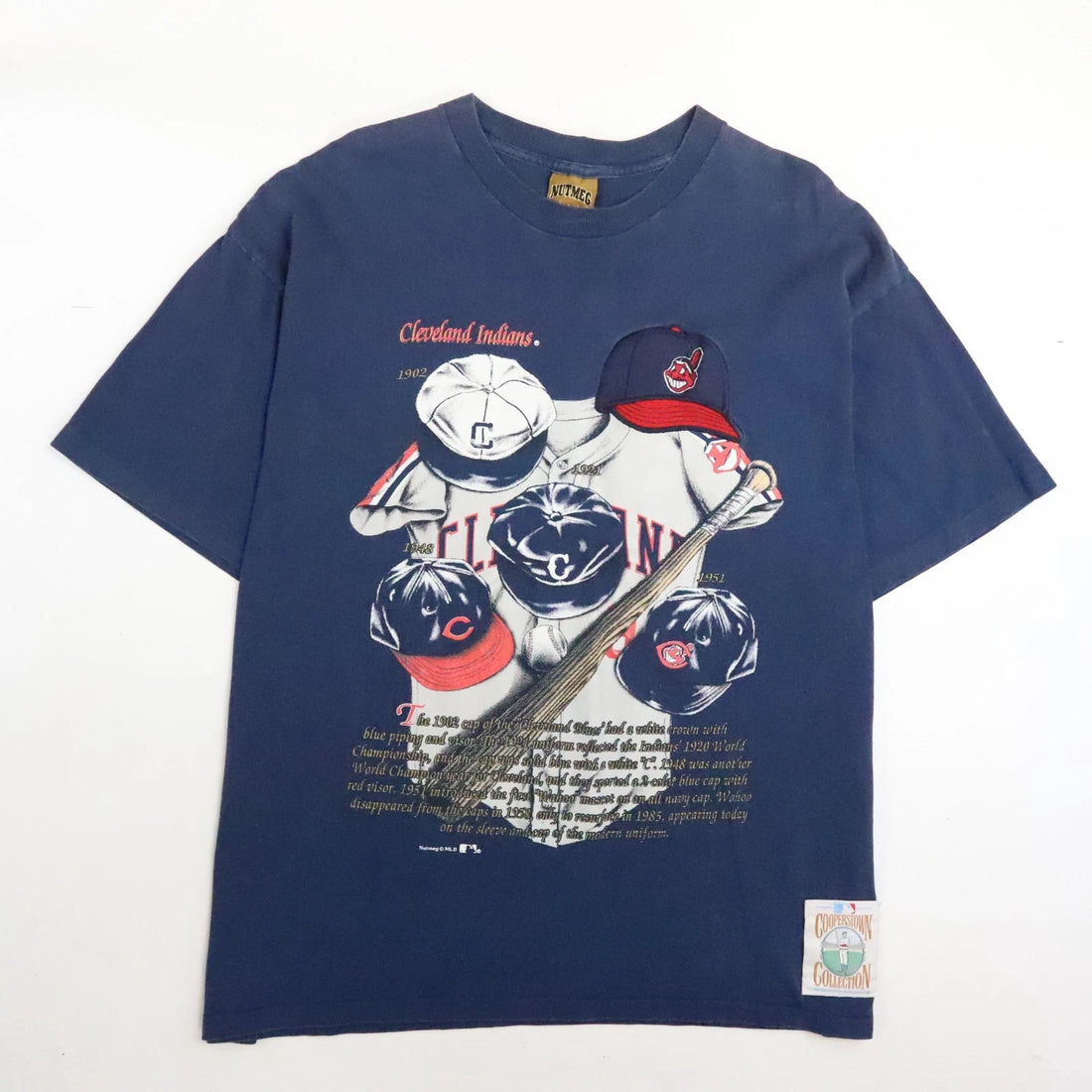 Vintage Cleveland Indians Nutmeg T-Shirt Size XL 90s MLB
