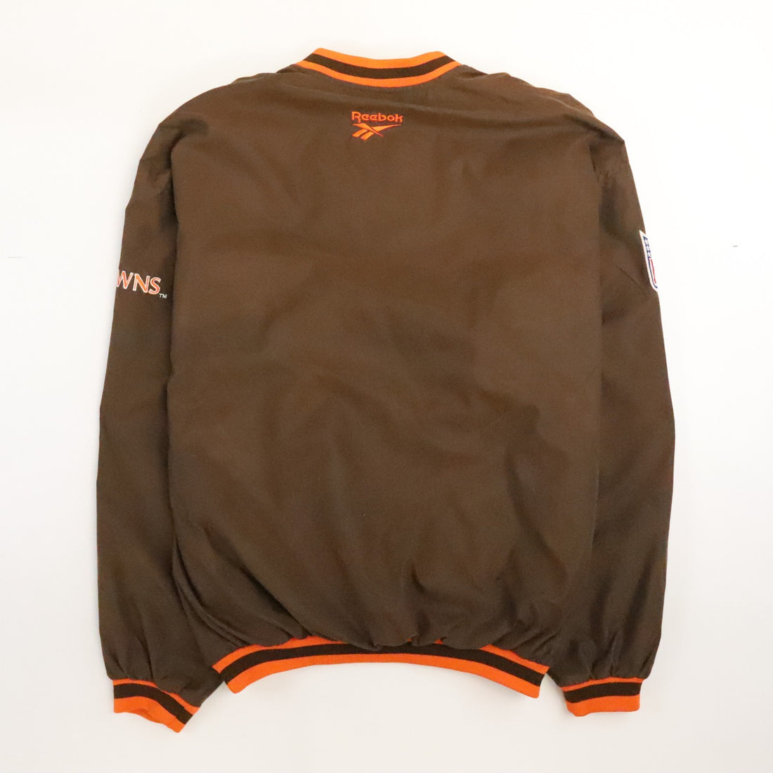 Vintage Cleveland Browns Reebok Pullover Windbreaker Light Jacket Large NCAA