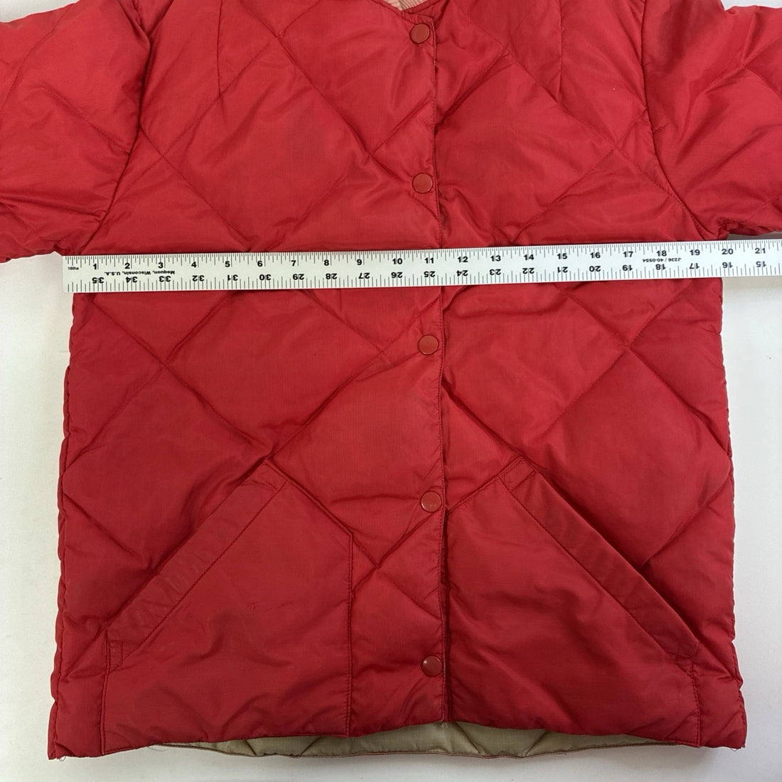 Vintage Eddie Bauer Quilted Down Puffer Skyliner Jacket Size Small 50s