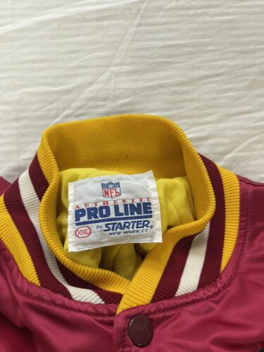 Vintage Washington Redskins Starter Satin Bomber Jacket Size 2XL NFL