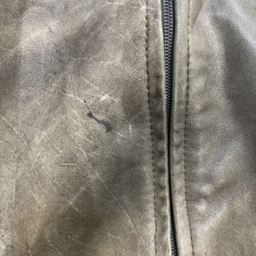 Vintage Wolff Of Canada Leather Motorcycle Bomber Jacket Size 46