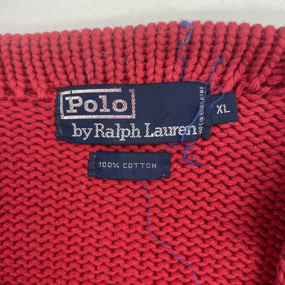 Vintage Polo Ralph Lauren Cross Flags Crewneck Sweater Size XL Red