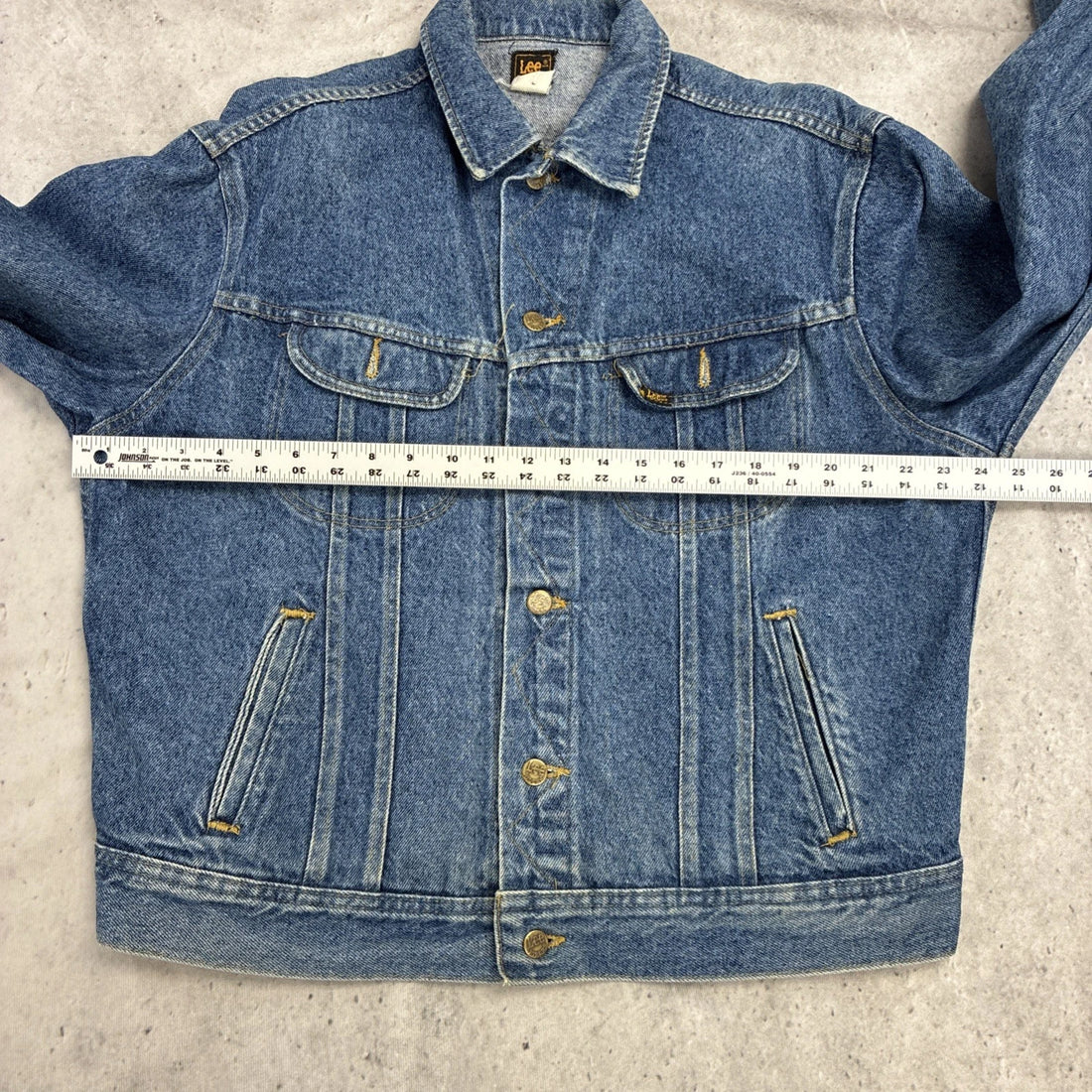 Vintage Lee Denim Jacket Size Large PATD 153438