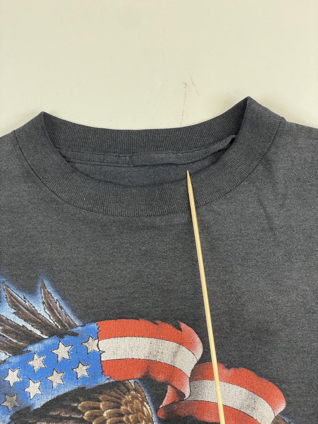 Vintage American Biker Eagle USA Flag T-Shirt Size XL 1992 90s