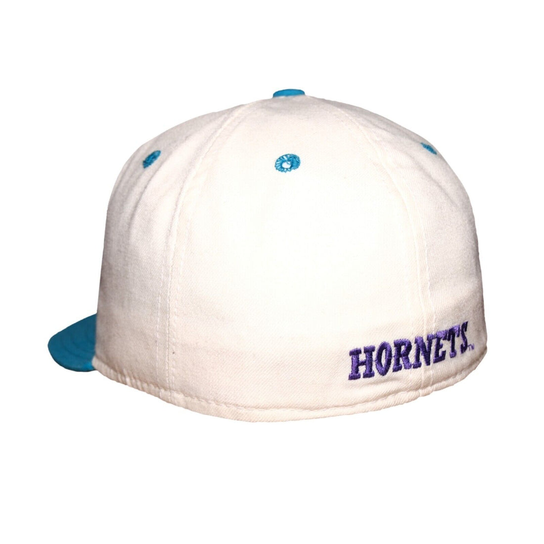 Vintage Charlotte Hornets Wool New Era Fitted Hat Size 7 1/4 90s NBA