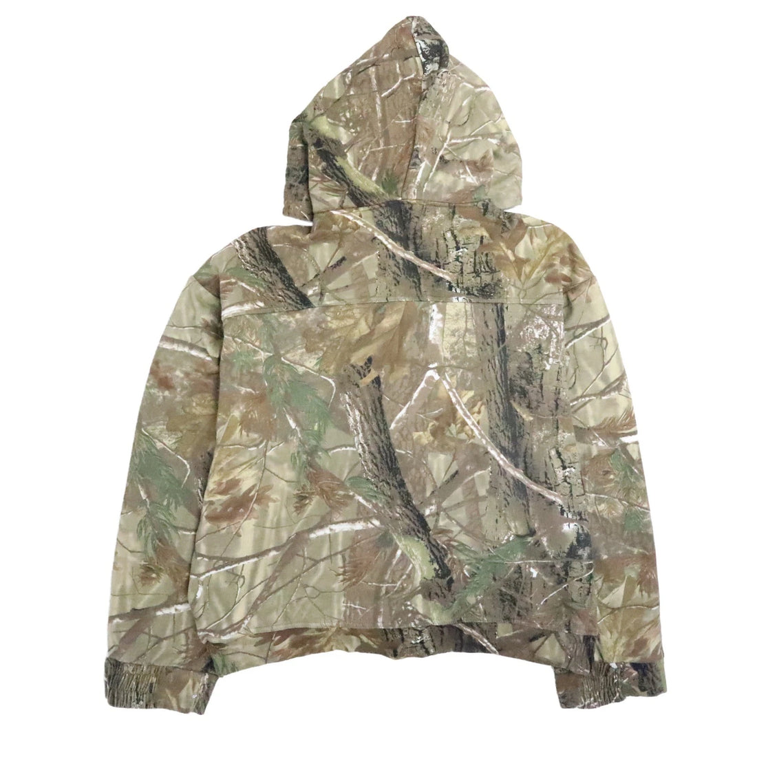 Pro Action Tree Camo Full Zip Sweatshirt Hoodie Size Large