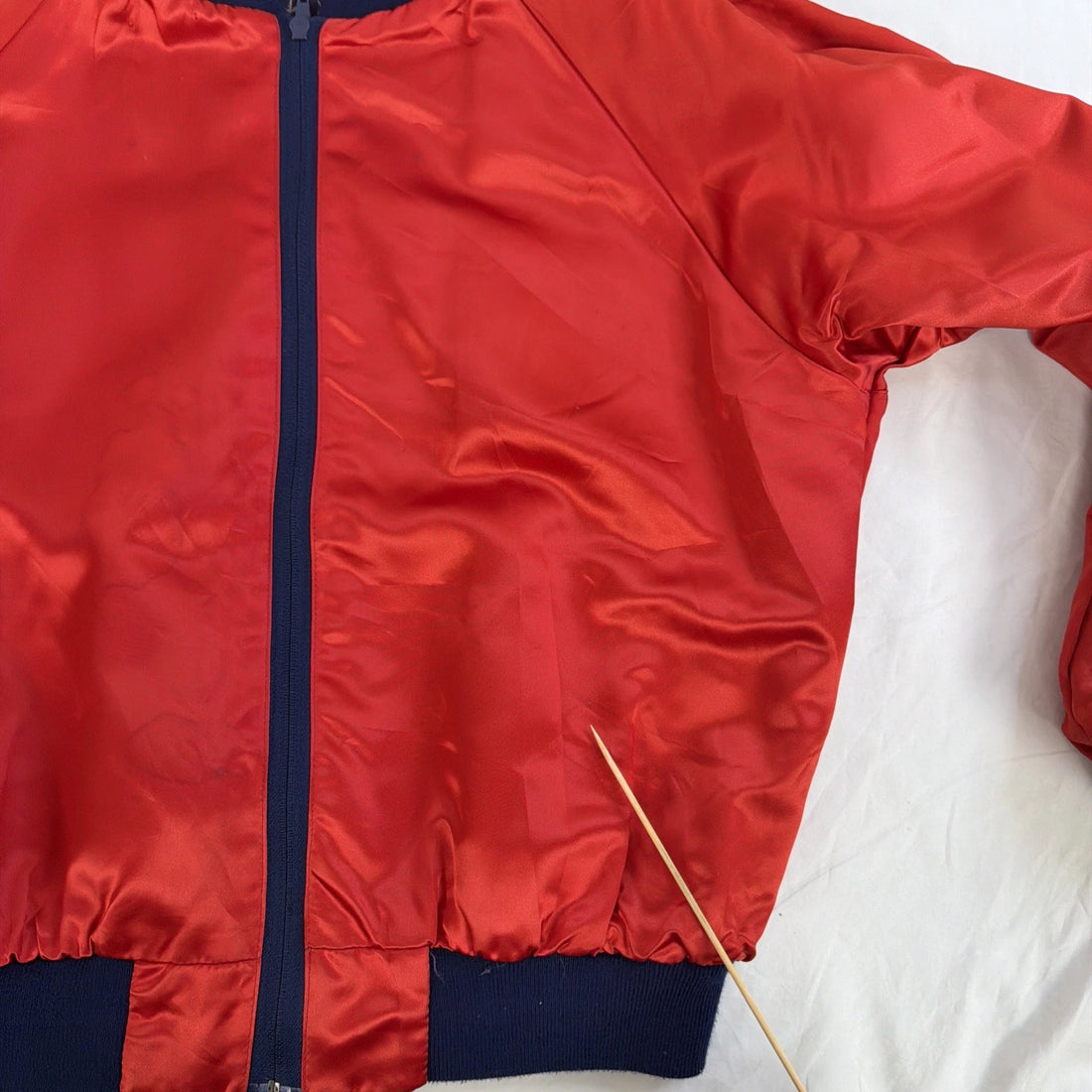 Vintage Mickey Mouse Fantasia Disney Satin Bomber Jacket Size Medium 80s