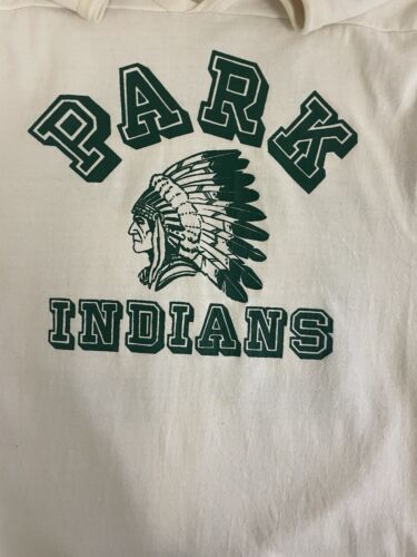 Vintage Park Indians Raglan Sweatshirt Size Medium 70s 80s