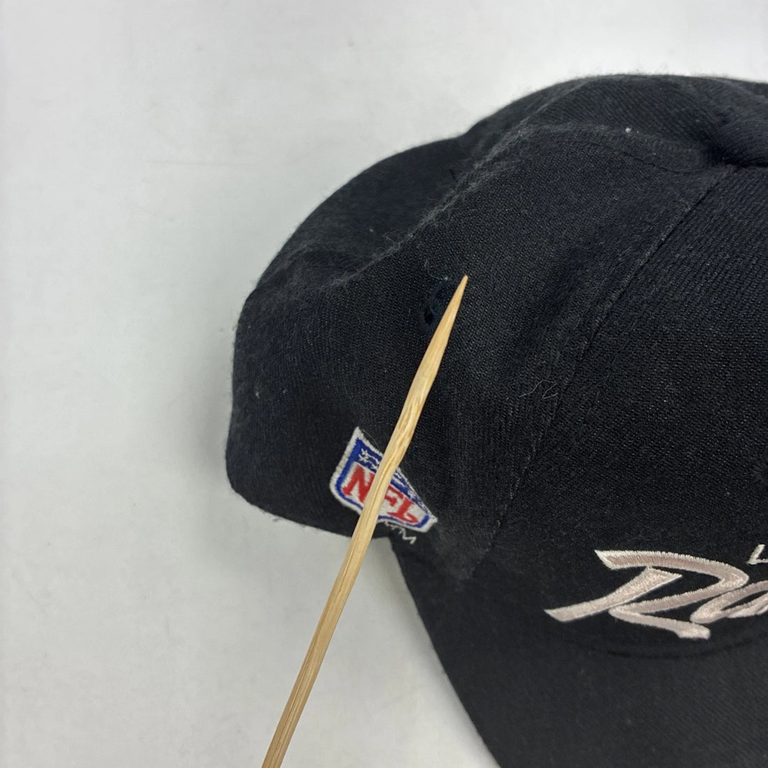Vintage Los Angeles Raiders Script Wool Snapback Hat Cap OSFA Black NFL