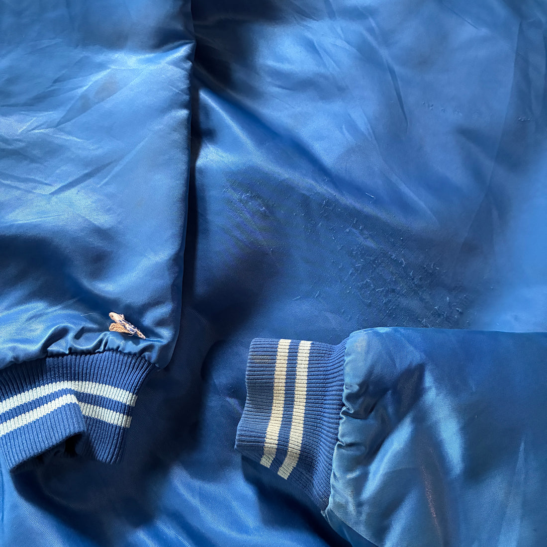 Vintage Starter Toronto Blue Jays Satin Bomber Jacket L 80s MLB