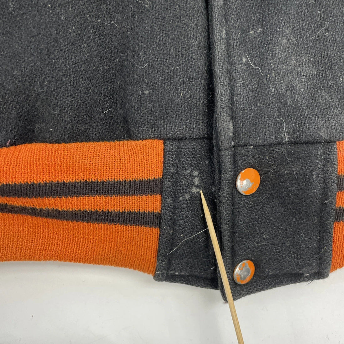 Vintage Football Sr. League Champs Leather Wool Varsity Jacket Size 40 80s