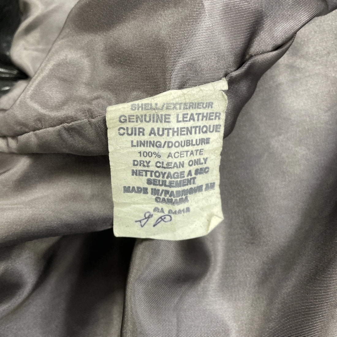 Vintage London Fog Leather Bomber Jacket Size XL Black