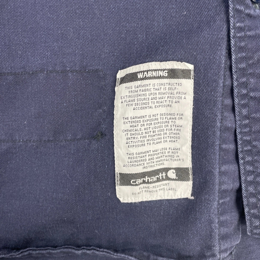 Carhartt FR Button Up Shirt Size 3XL Blue