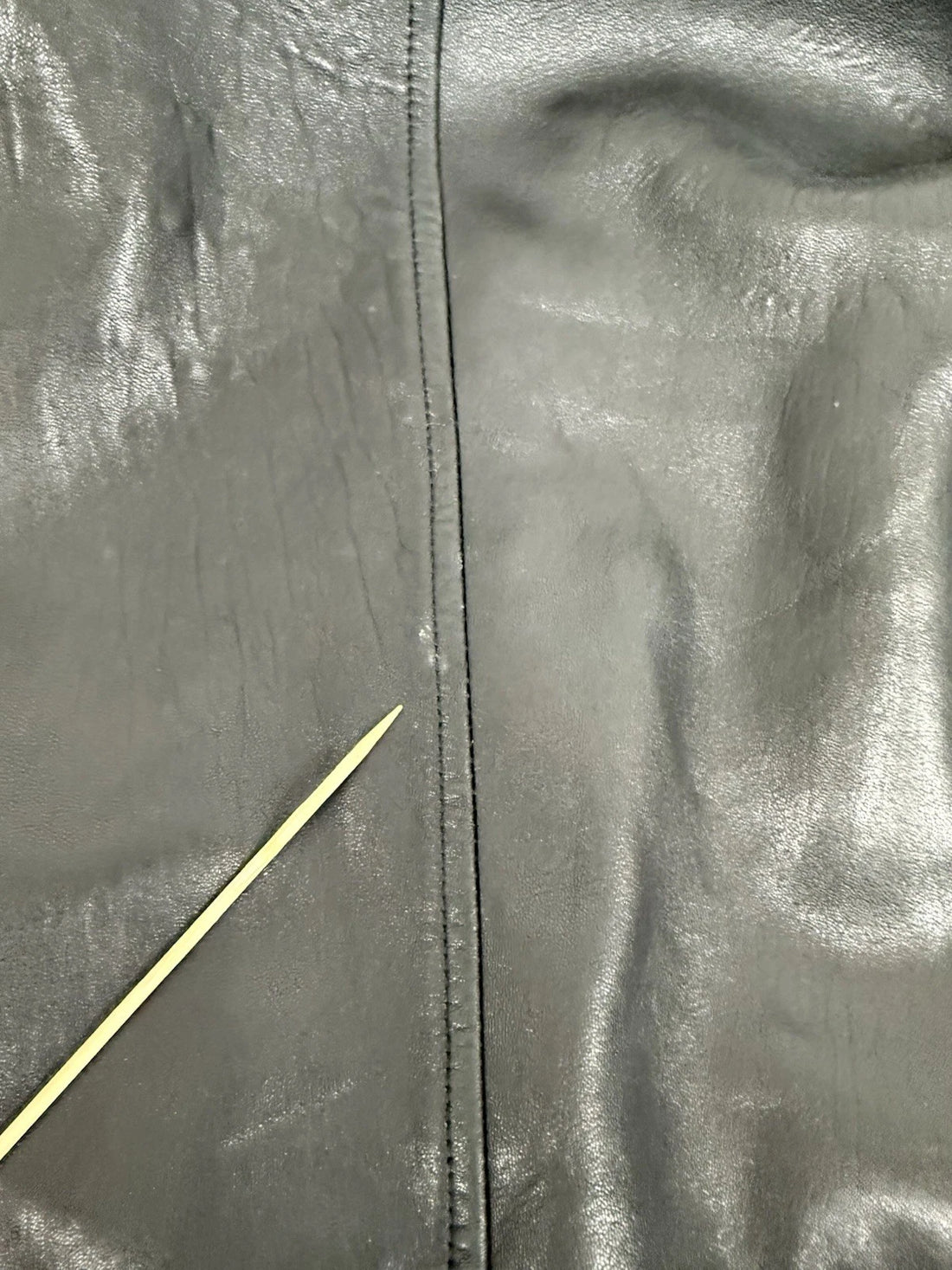 Nautica Leather Coat Jacket Size 48 Black