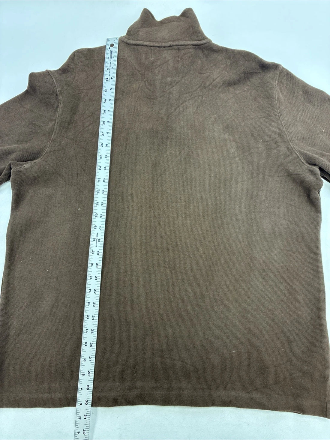 Vintage Polo Ralph Lauren 1/4 Zip Pullover Sweater Size XL Brown