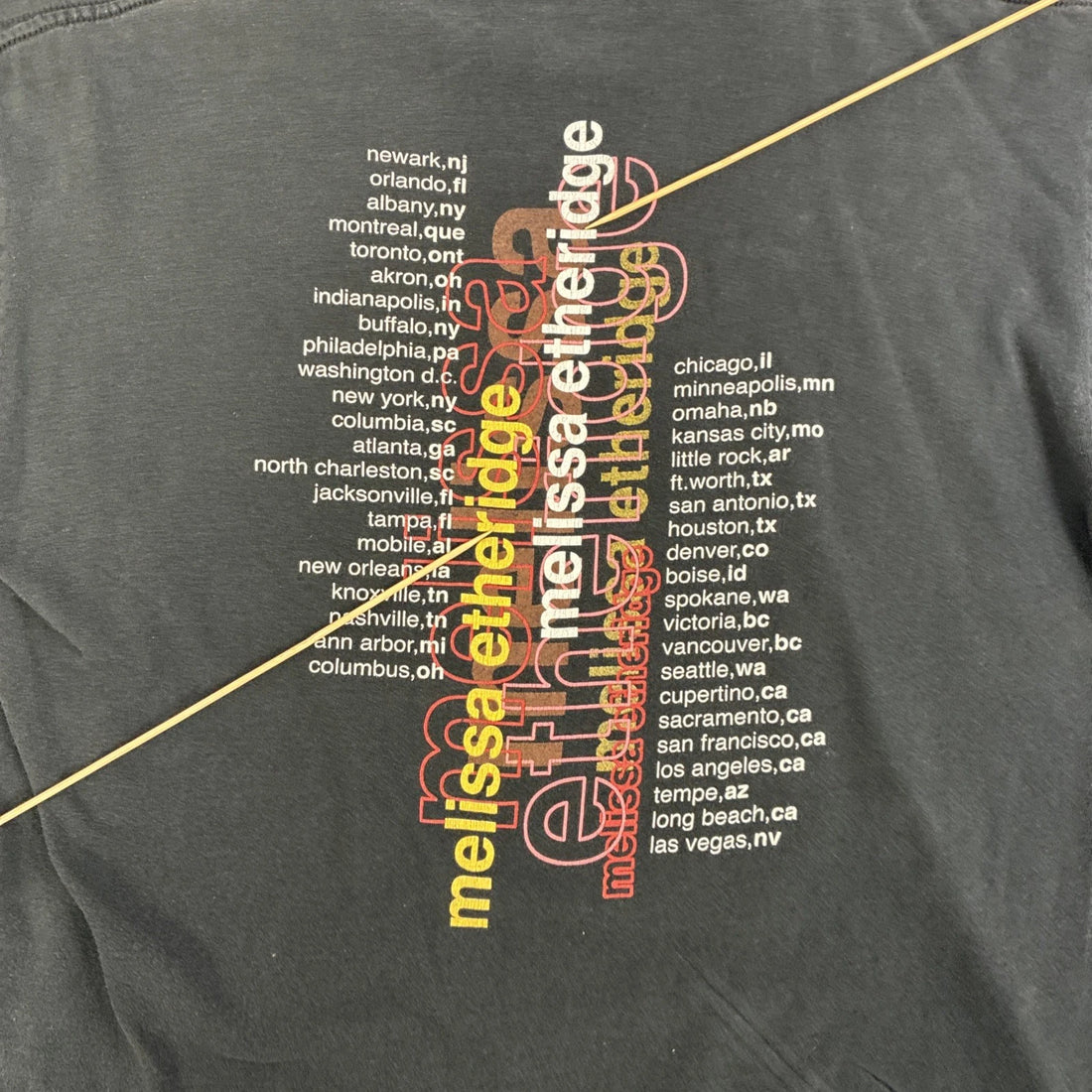Vintage Melissa Etheridge Winterland T-Shirt Size Large