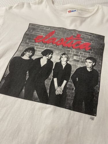 Vintage Elastica T-Shirt Size XL Backstage Pass Band Tee 90s