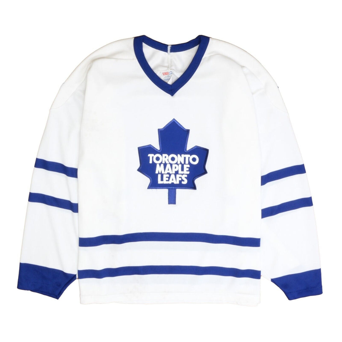 Vintage Toronto Maple Leafs CCM Hockey Jersey Size Large White 90s NHL