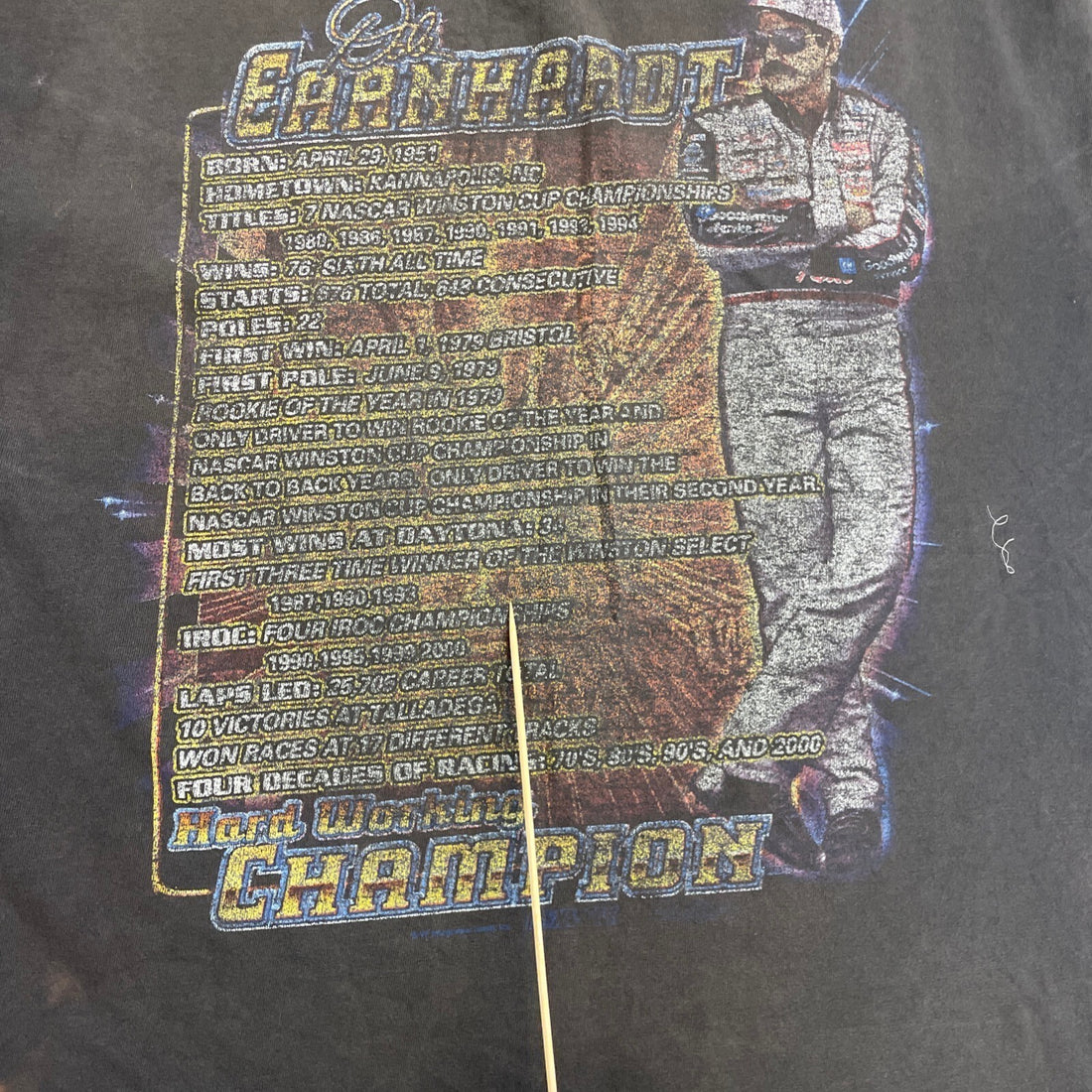 Vintage Dale Earnhardt 7 Time Winston Cup Champion T-Shirt Size XL NASCAR