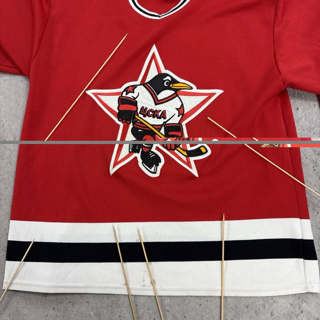 Vintage Russian Penguins CCM Jersey Size Large