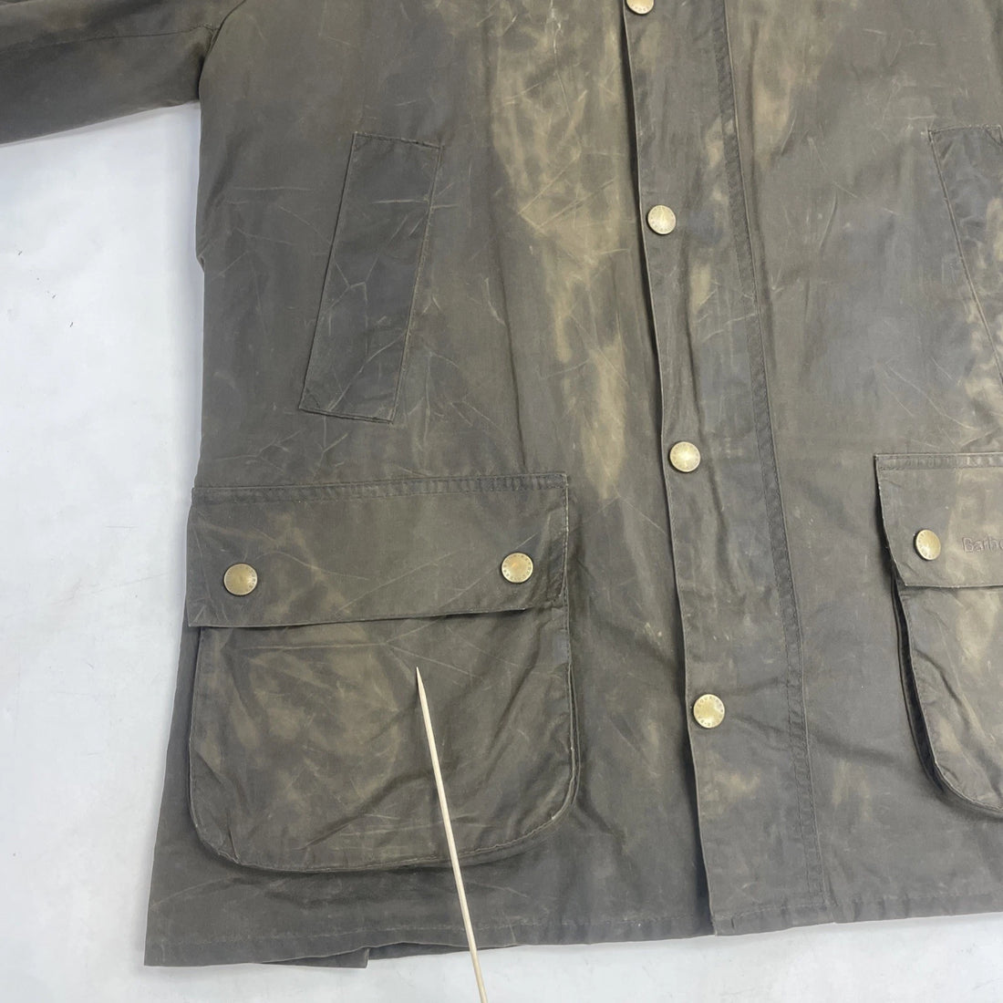 Barbour Wax Ashby Coat Jacket Size XL