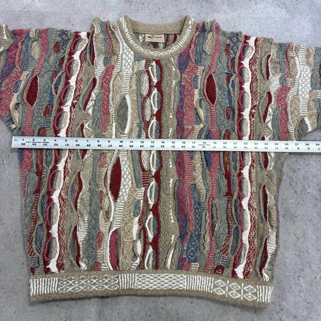 Coogi Classic 3D Knit Crewneck Sweater Size Large