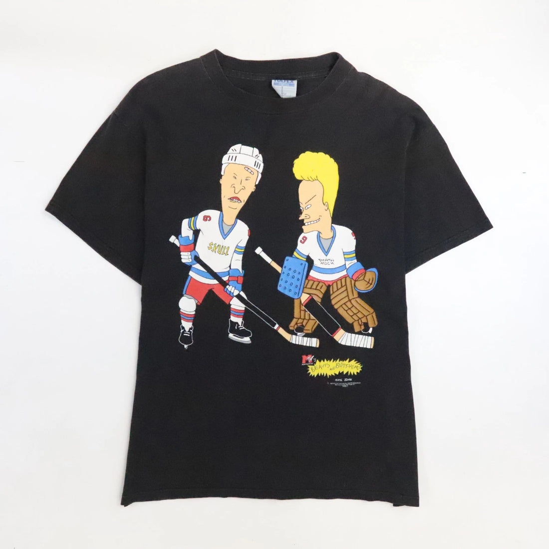 Vintage Beavis & Butthead Hockey T-Shirt Size Large MTV 1998 90s