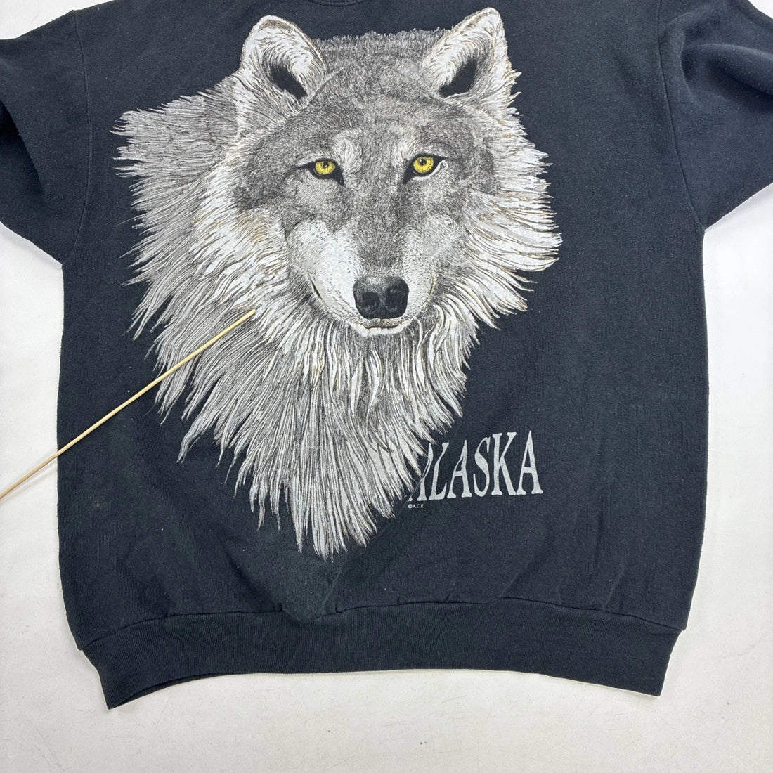 Vintage Wolf Alaska Crewneck Sweatshirt Size Large