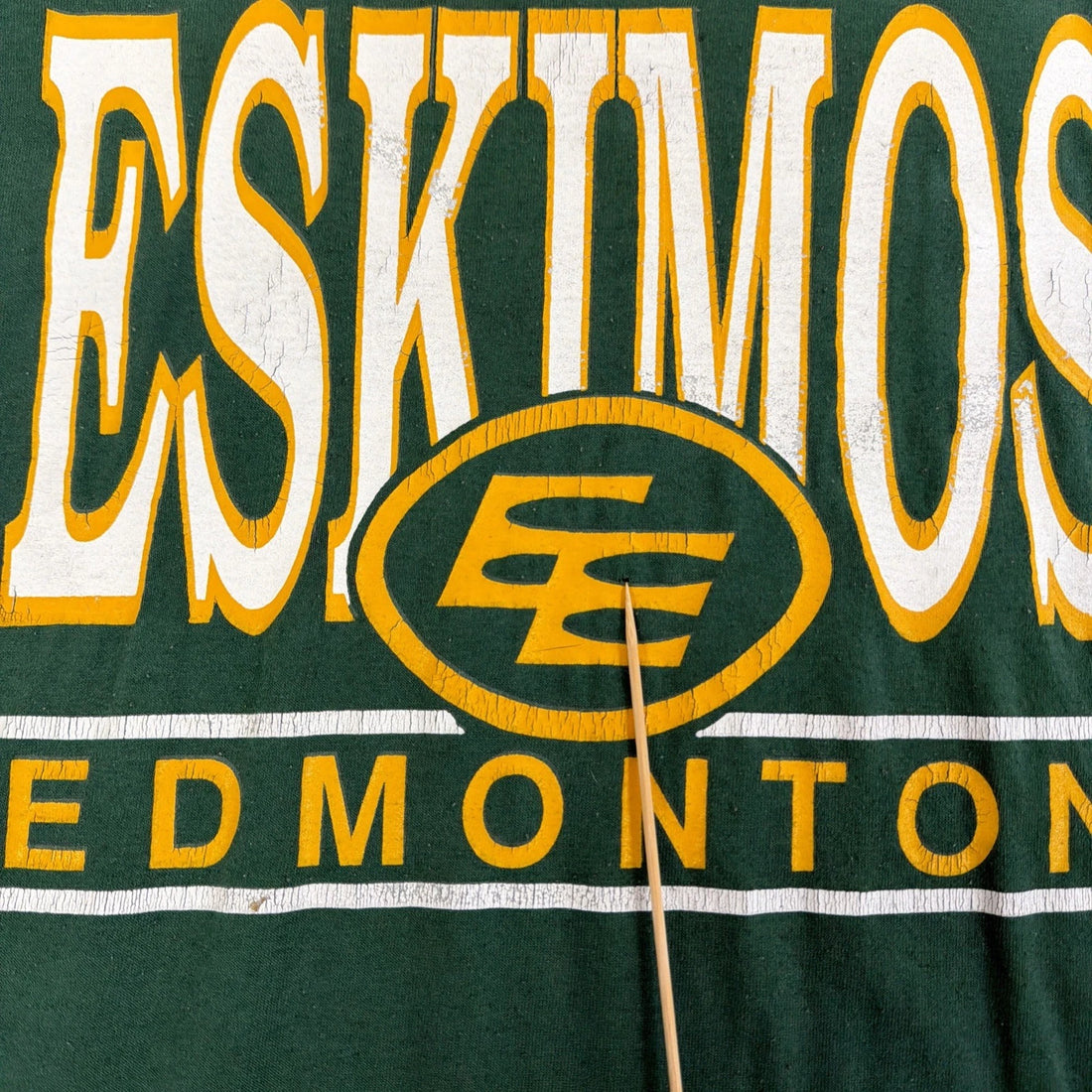 Vintage Edmonton Eskimos T-Shirt Size XL 90s CFL