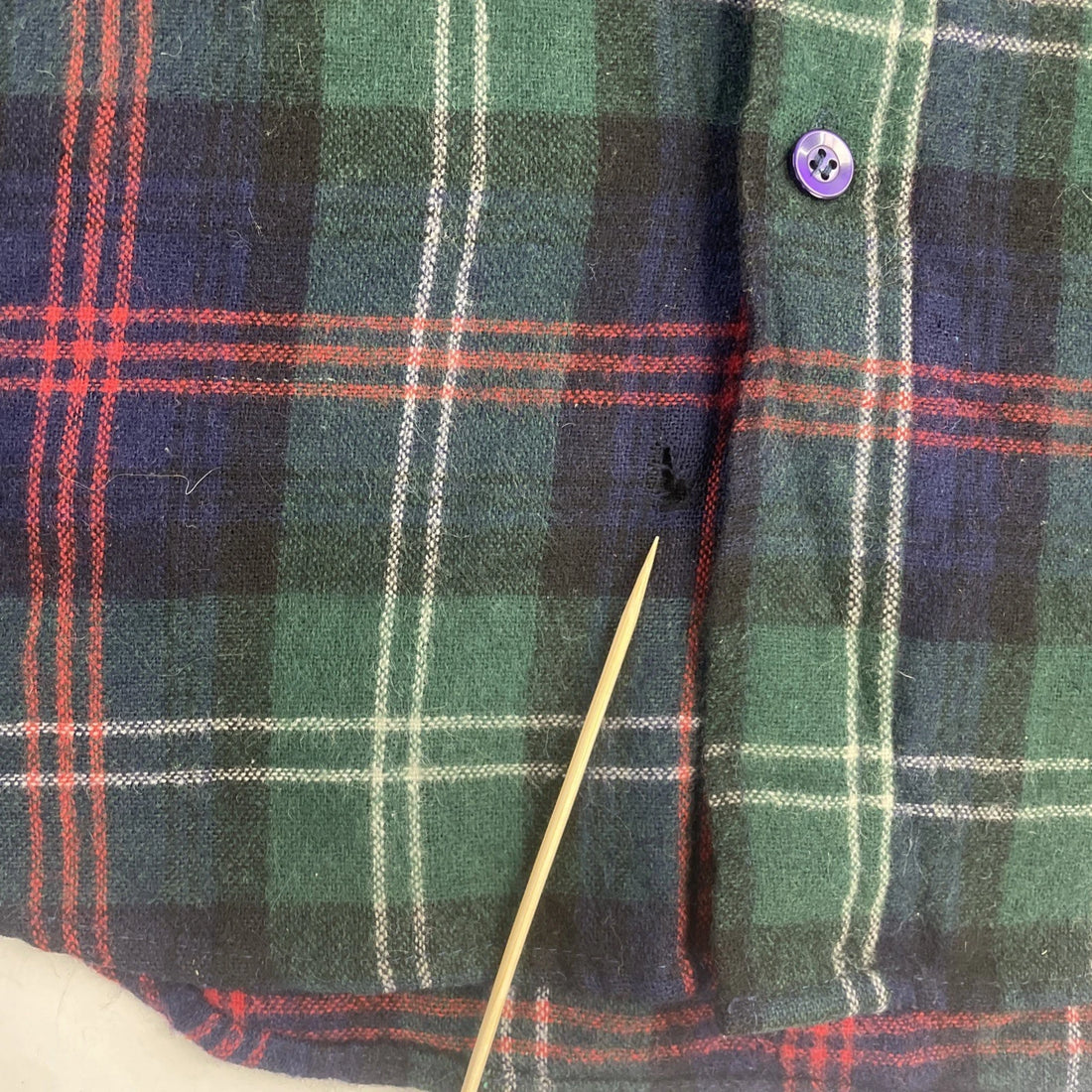 Vintage Woodward & Lothrop Wool Button Up Shirt Size Large Plaid